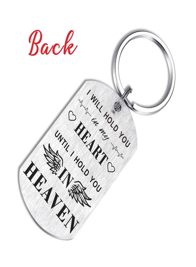 TANWIH Memory Gifts Memorial Keychain Jewelry for Loss of Husband, Loss of Husband Sympathy Gift for Women Wife, Bereavement Remembrance Presents - Image 4